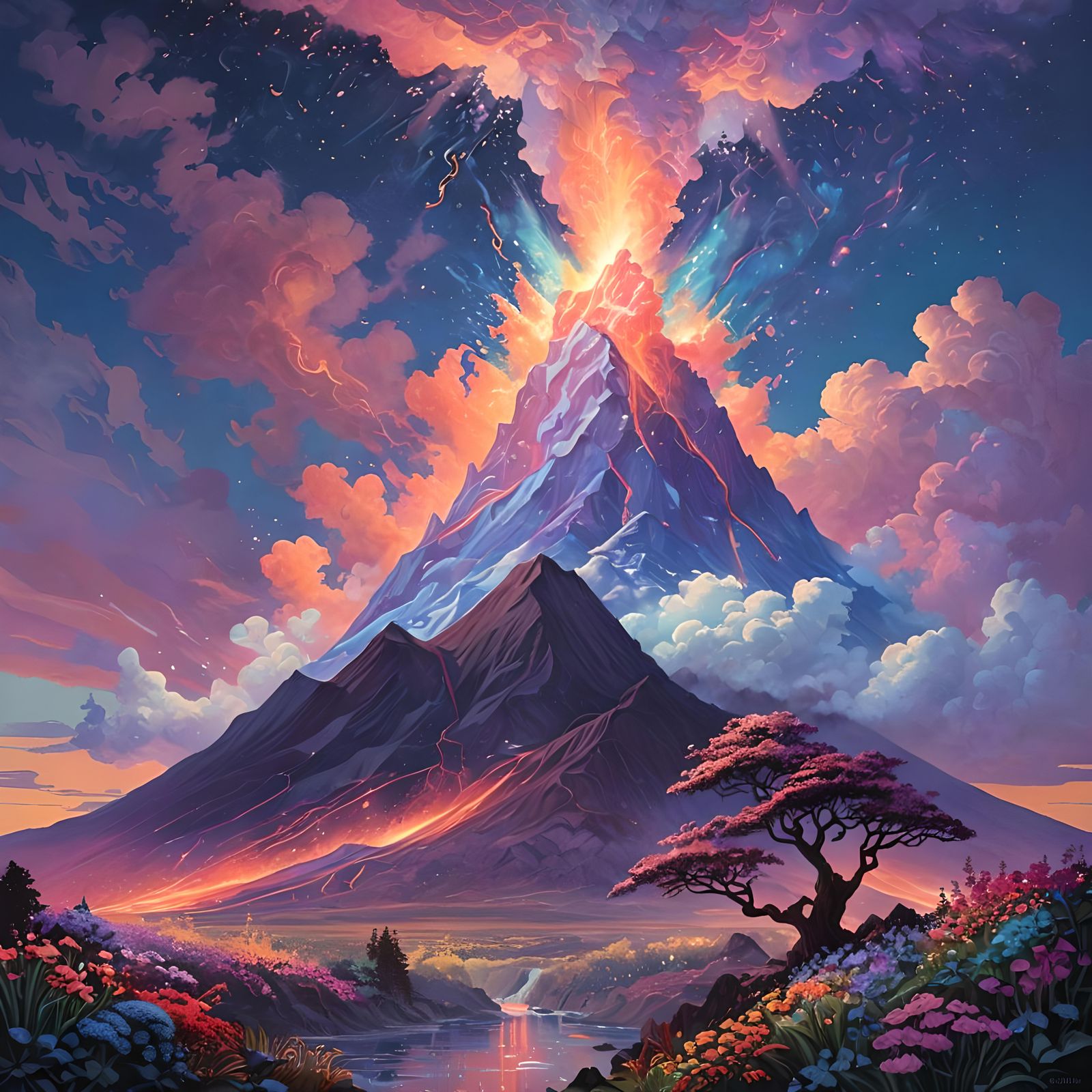 Celestial Volcano  by @Shelly