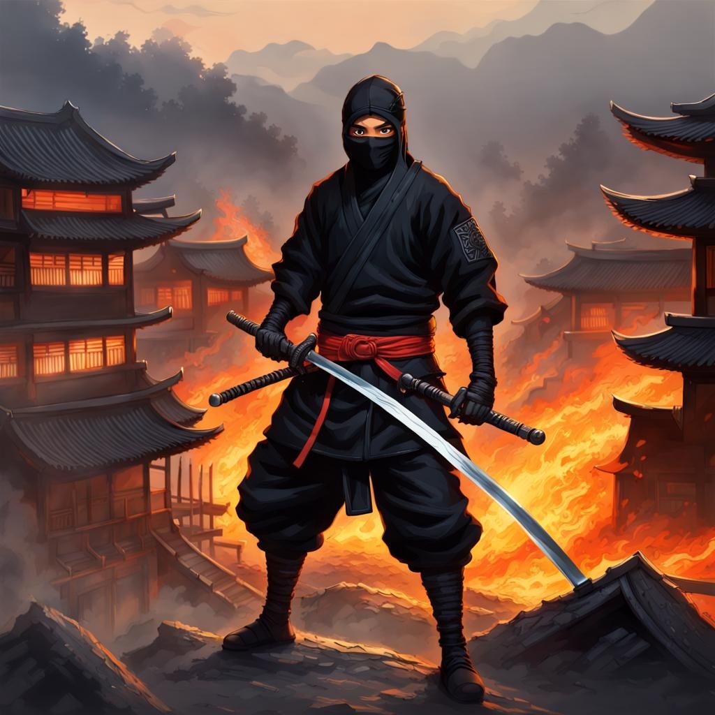 Ninja! - AI Generated Artwork - NightCafe Creator