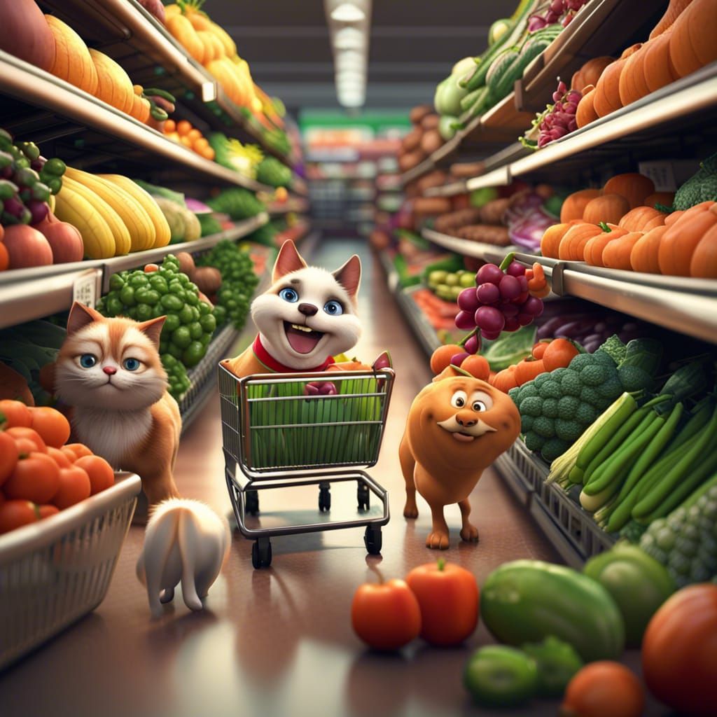 Cats best sale grocery shopping