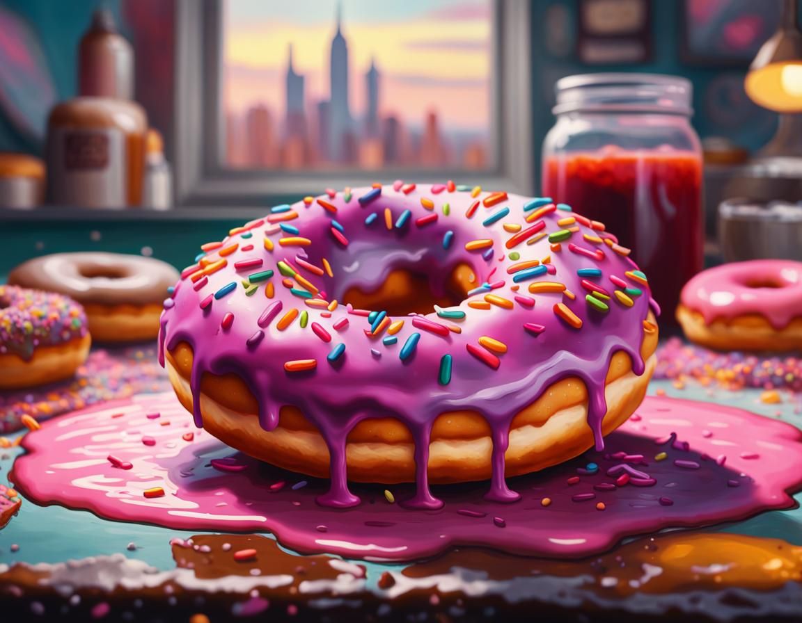 Morning donut.