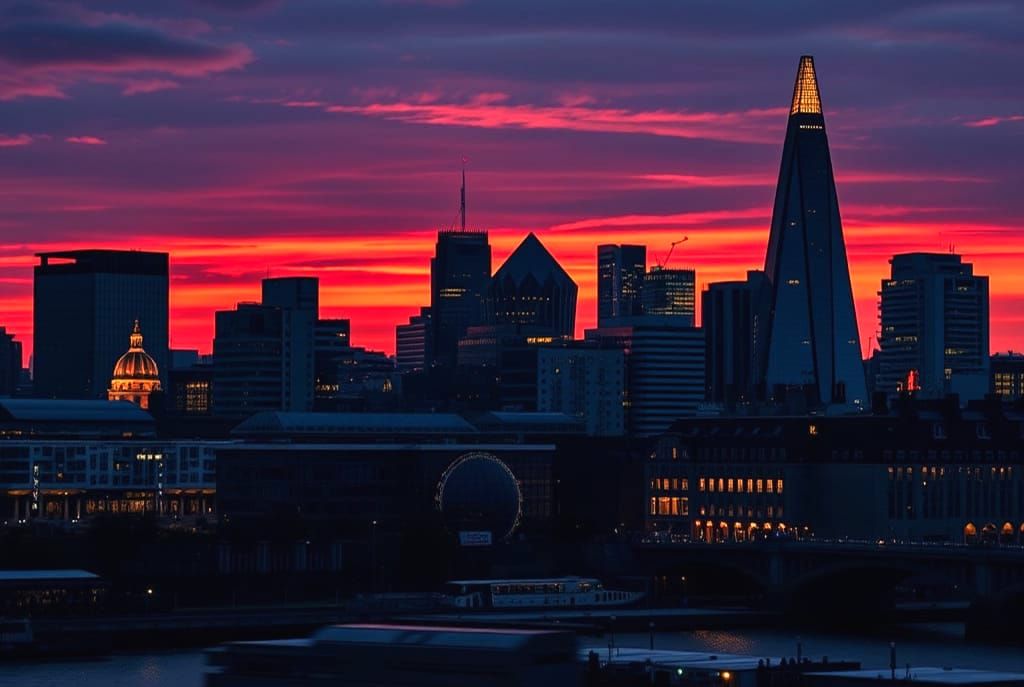 Sunset over London  by @Thomas-Future
