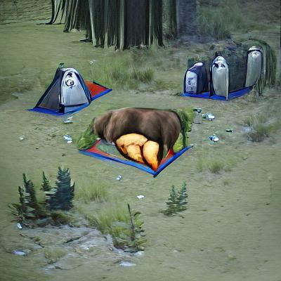 Yo mama's so fat, when she goes camping, the bears hide thei...