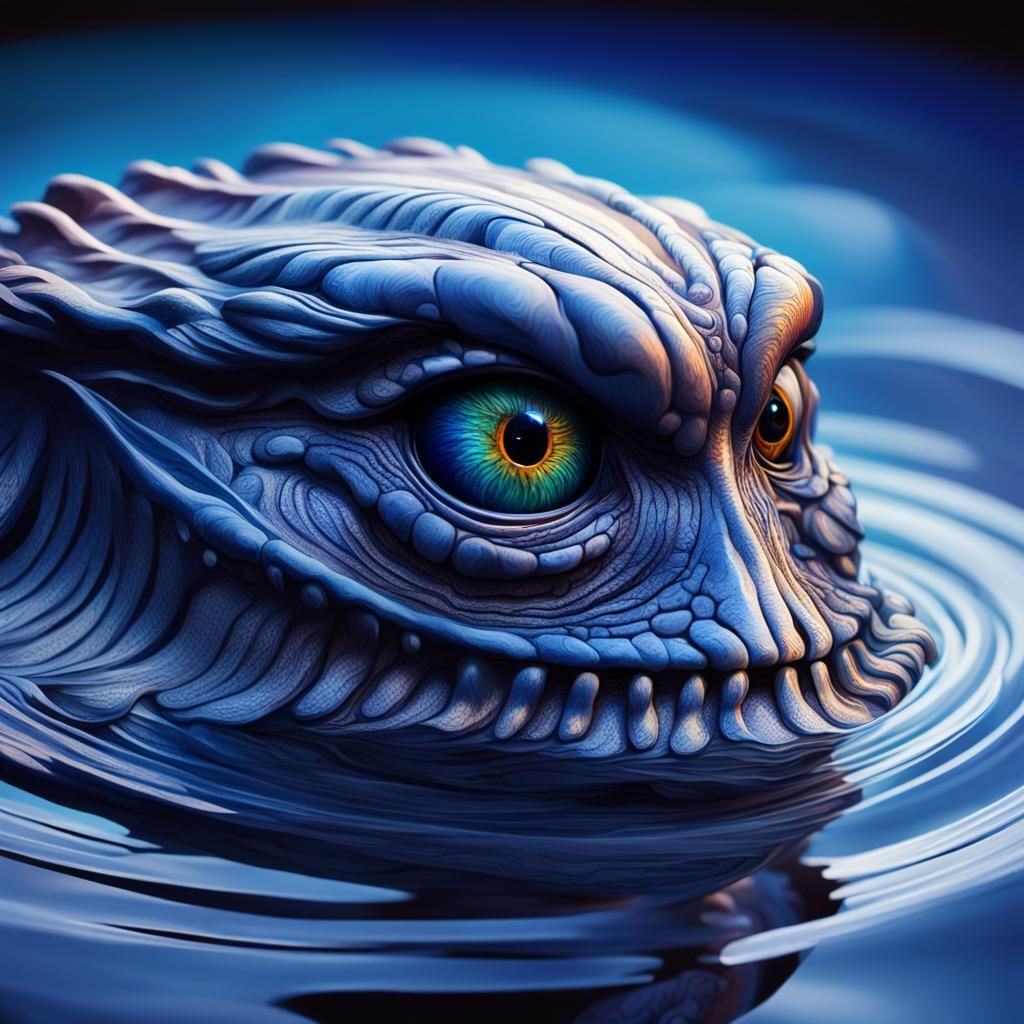 Otherworldly Creature Portrait in Hyperrealistic Concept Art