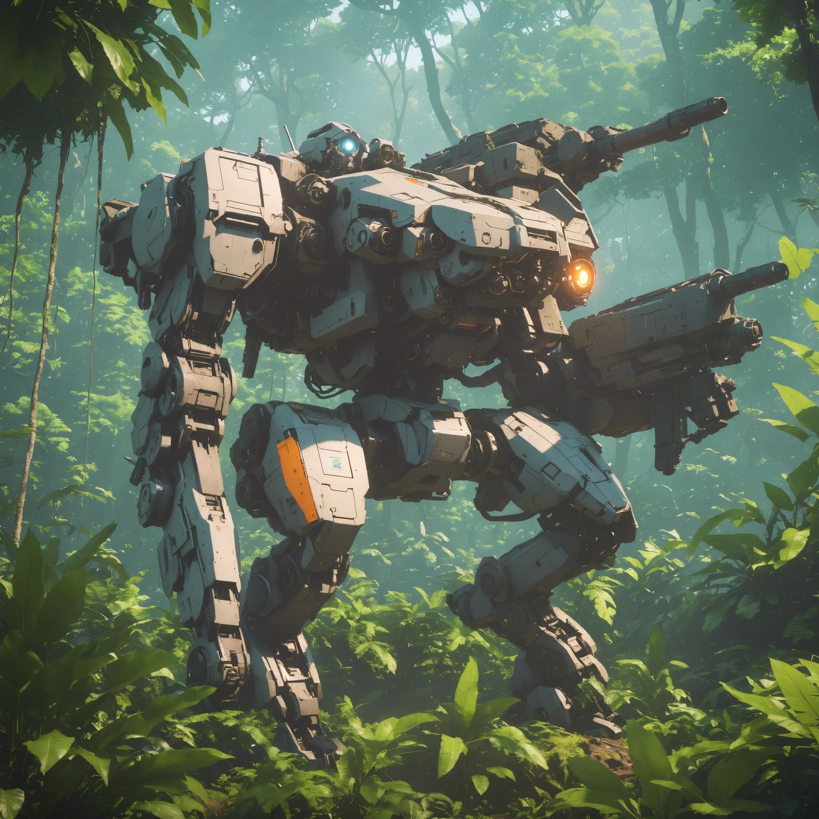 Mech on Jungle Patrol