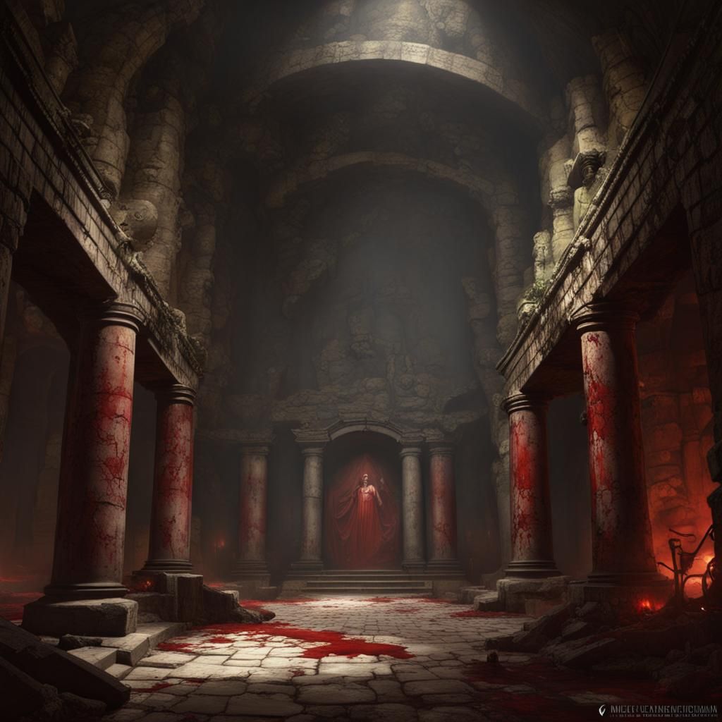 Redwater City Ruins AI Generated Artwork NightCafe Creator