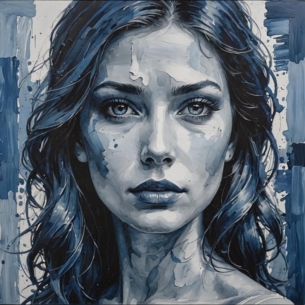 Lady in Blue  by @undefined