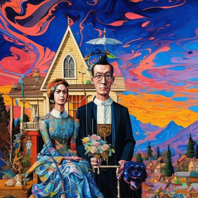 "American Gothic" - alternate take  by @IAP