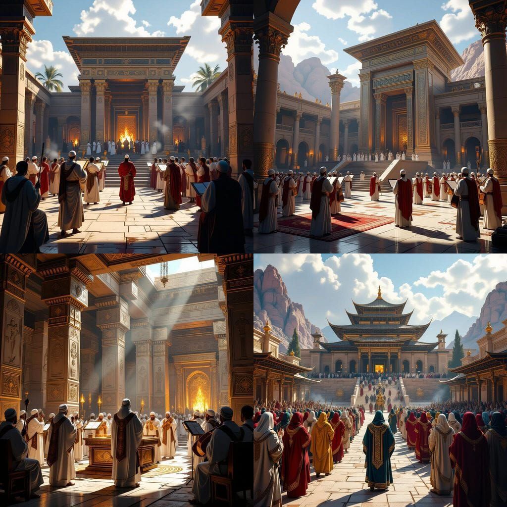 The Third Temple with Priests and Levites