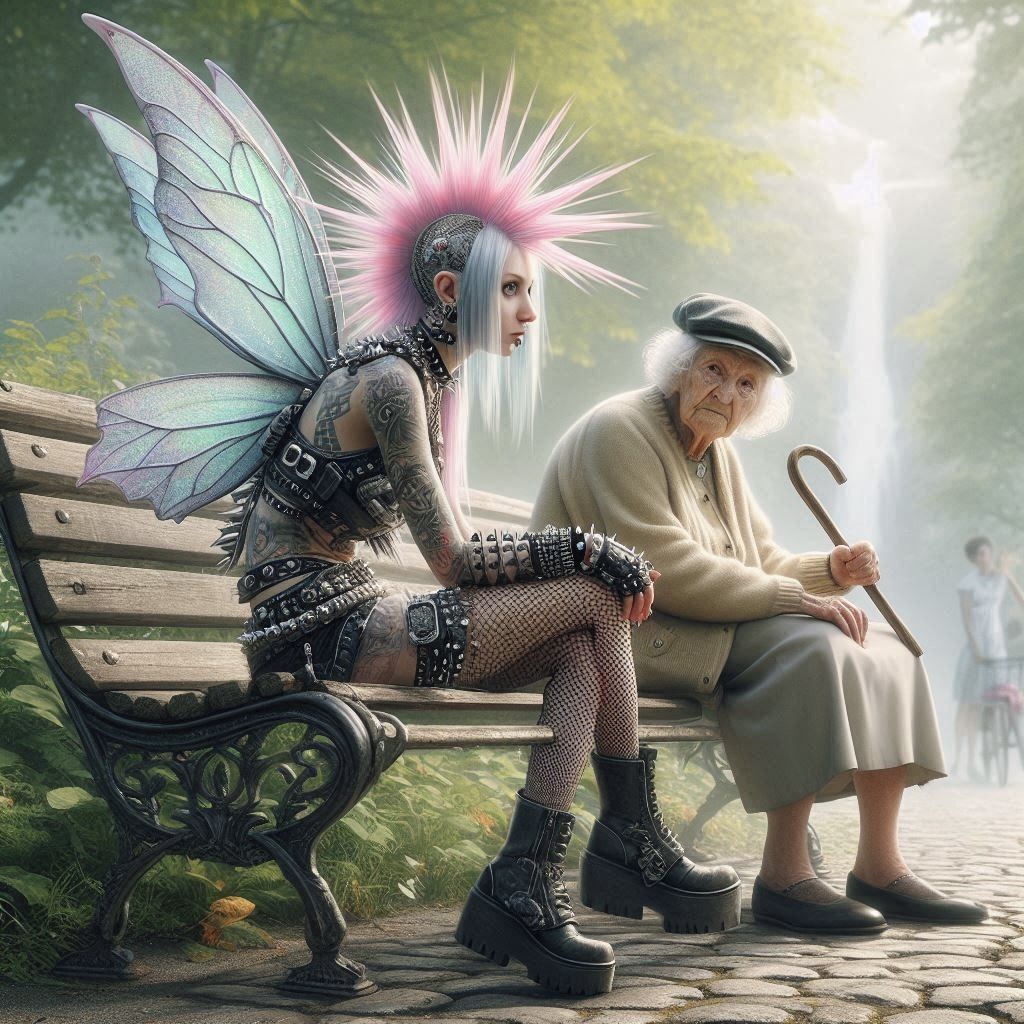 Punkrock fairy and the old lady