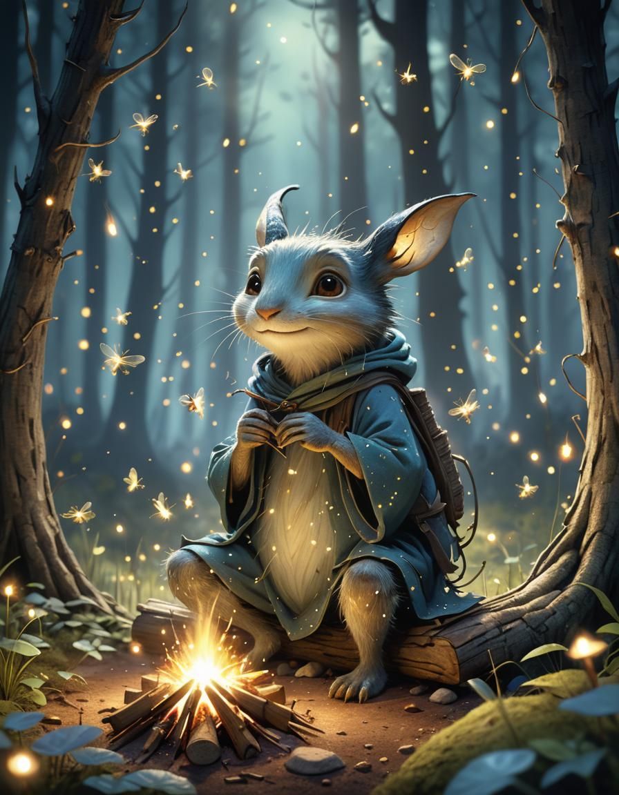 Fireflies  by @Verdigrisel