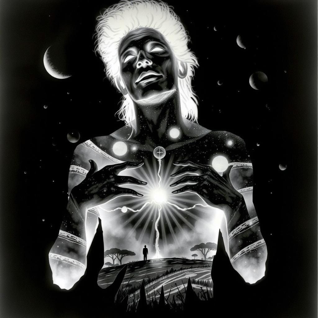 <lora:Crayon MonsterDemons:1.0>  Beautiful dew drops shine in the morning light  Je me souviens des mouvements hésitants de mes rêves/hold t...