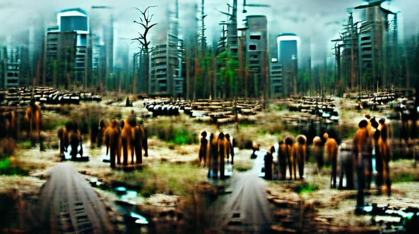 AI Dystopian Scene