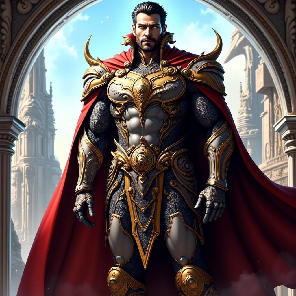  <lora:Spirit Wolf Guide:1.0> as a hero