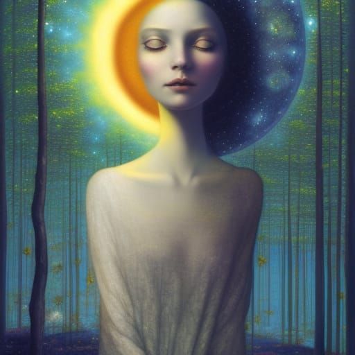 Goddess of the cracked sun