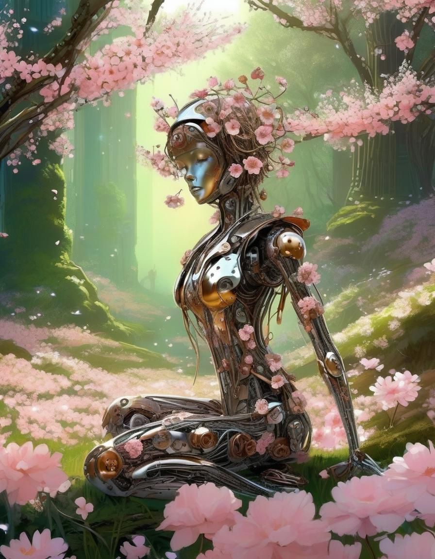 Flowers and metal