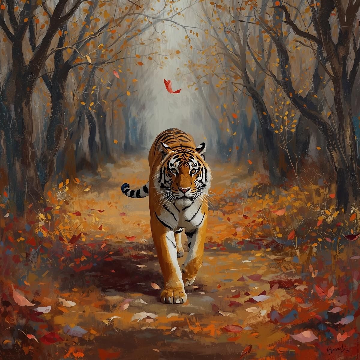 טיגריס בסתיו