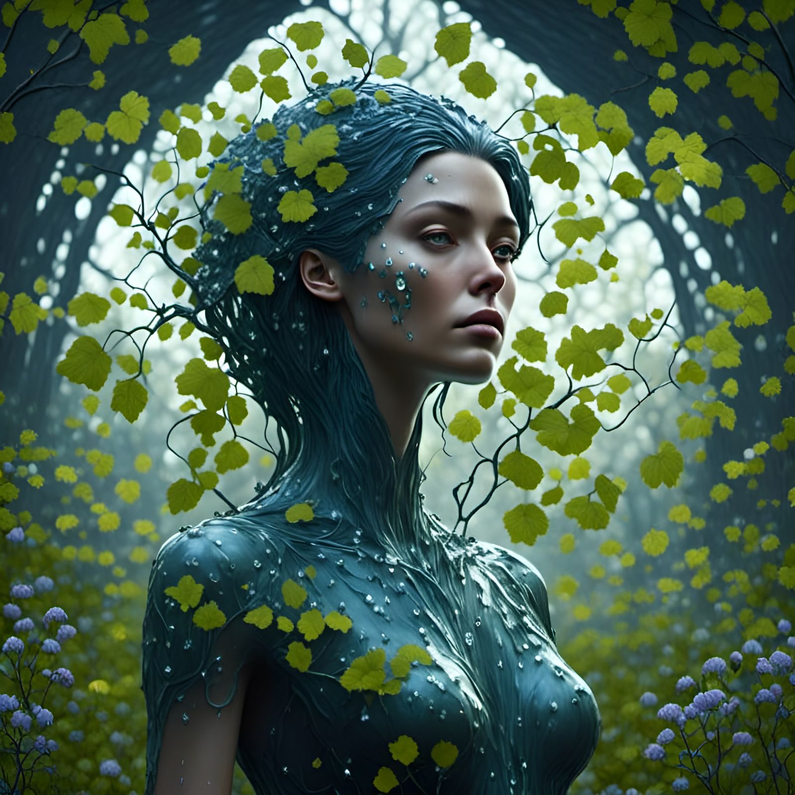 Lady Evergreen - AI Generated Artwork - NightCafe Creator