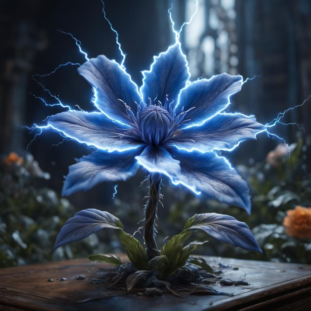 electric flower   by @Ramzey