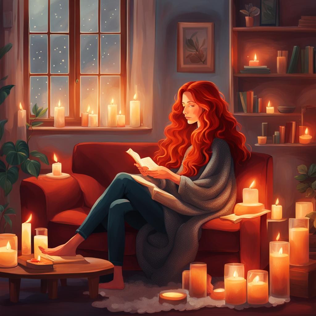 'A Cozy Evening With A Good Book'