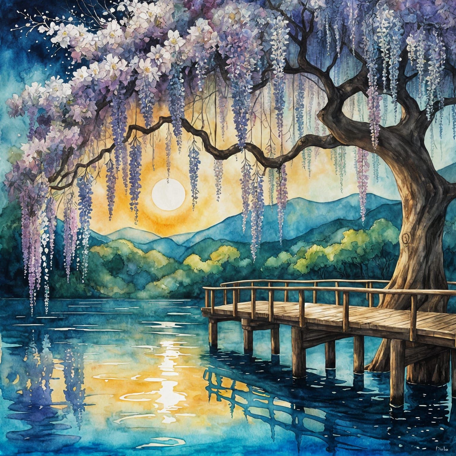 Wisteria Tree Pier  by @S Ibrahim