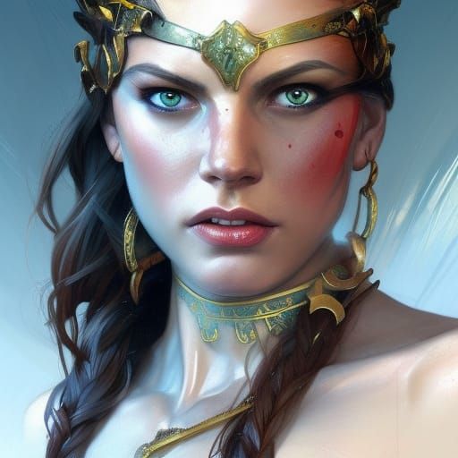 Barbarian Queen - AI Generated Artwork - NightCafe Creator