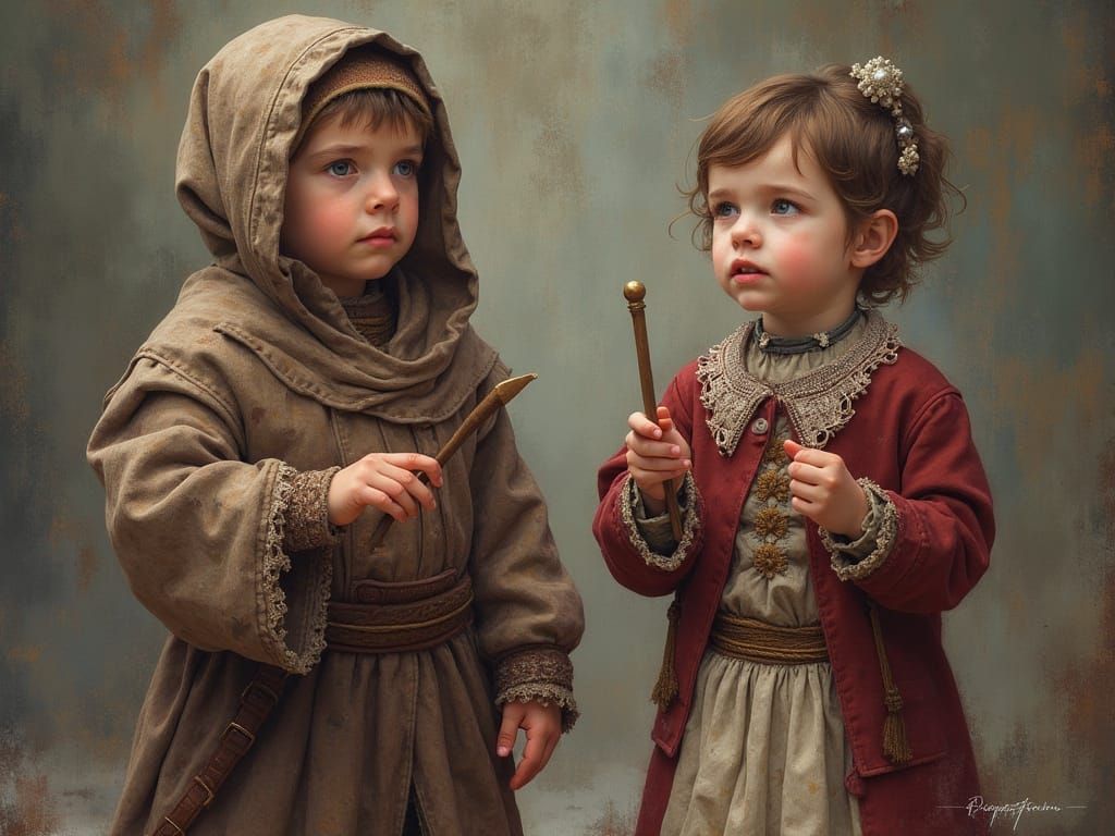 Orthodox Jewish Man Examines Charity Box with Concentrated E...