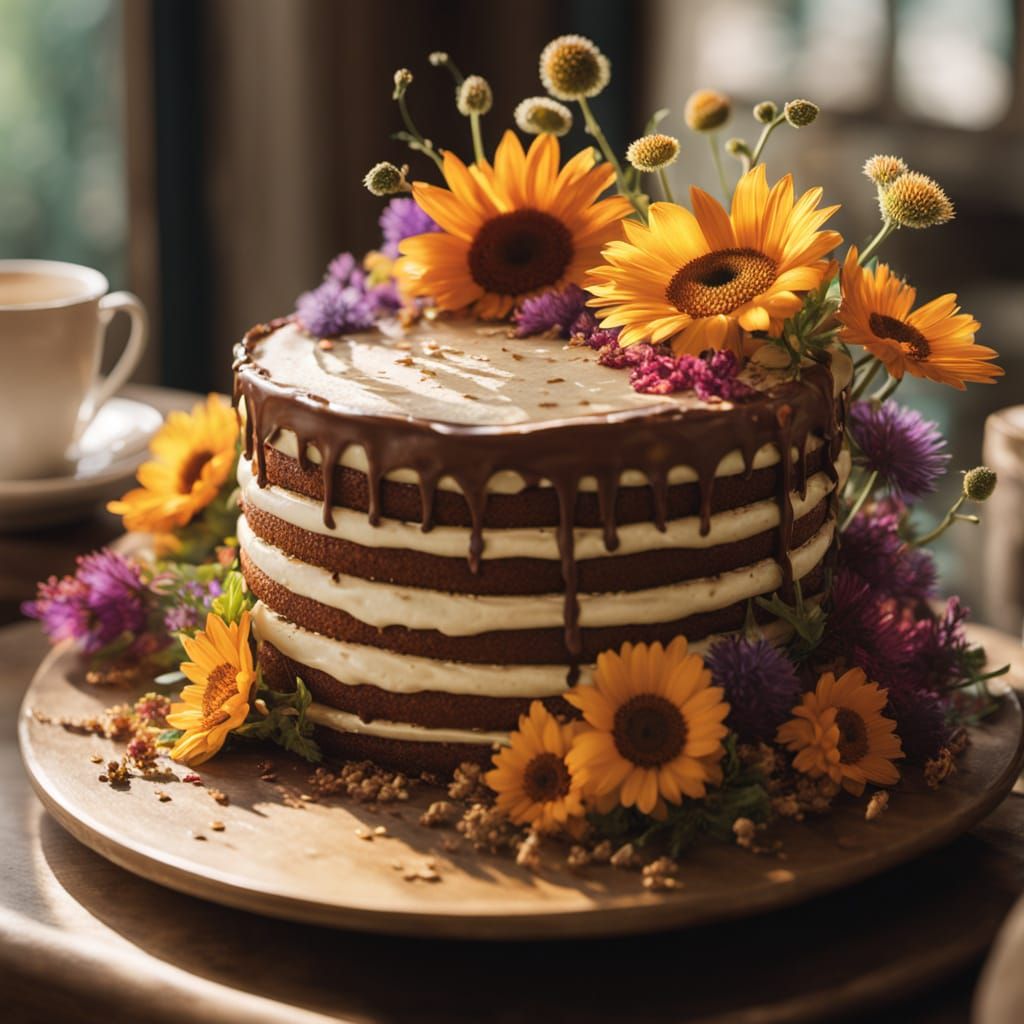 Joyful Birthday Celebration in Vibrant Spring Colors