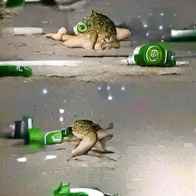 Drunk frog