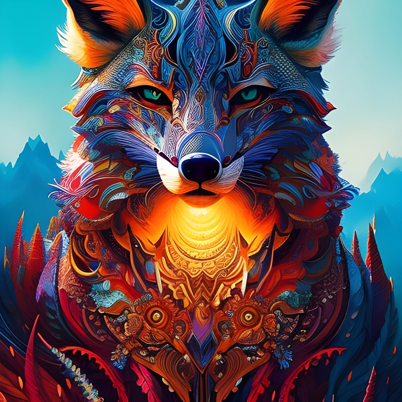 Lost Wilderness Fox  by @Prettysleepy Art