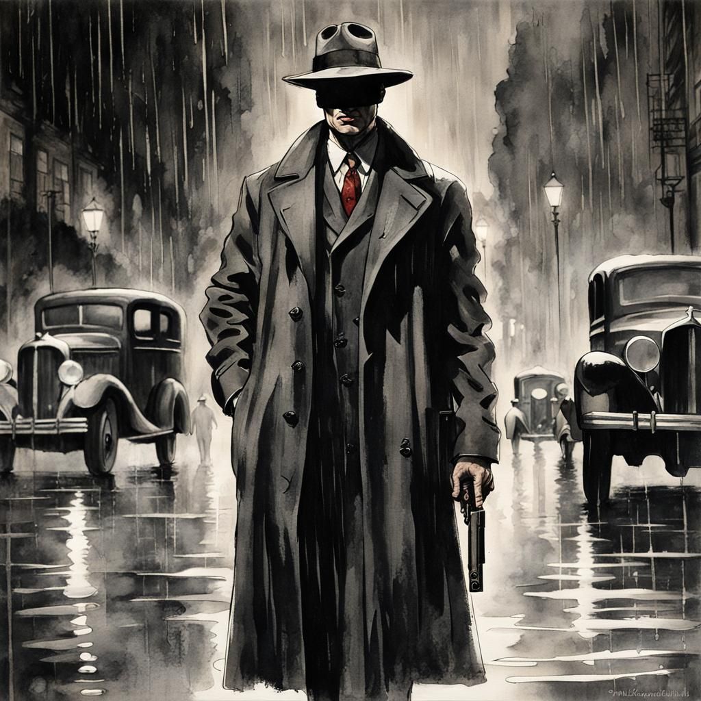 Noir: The Detective - AI Generated Artwork - NightCafe Creator