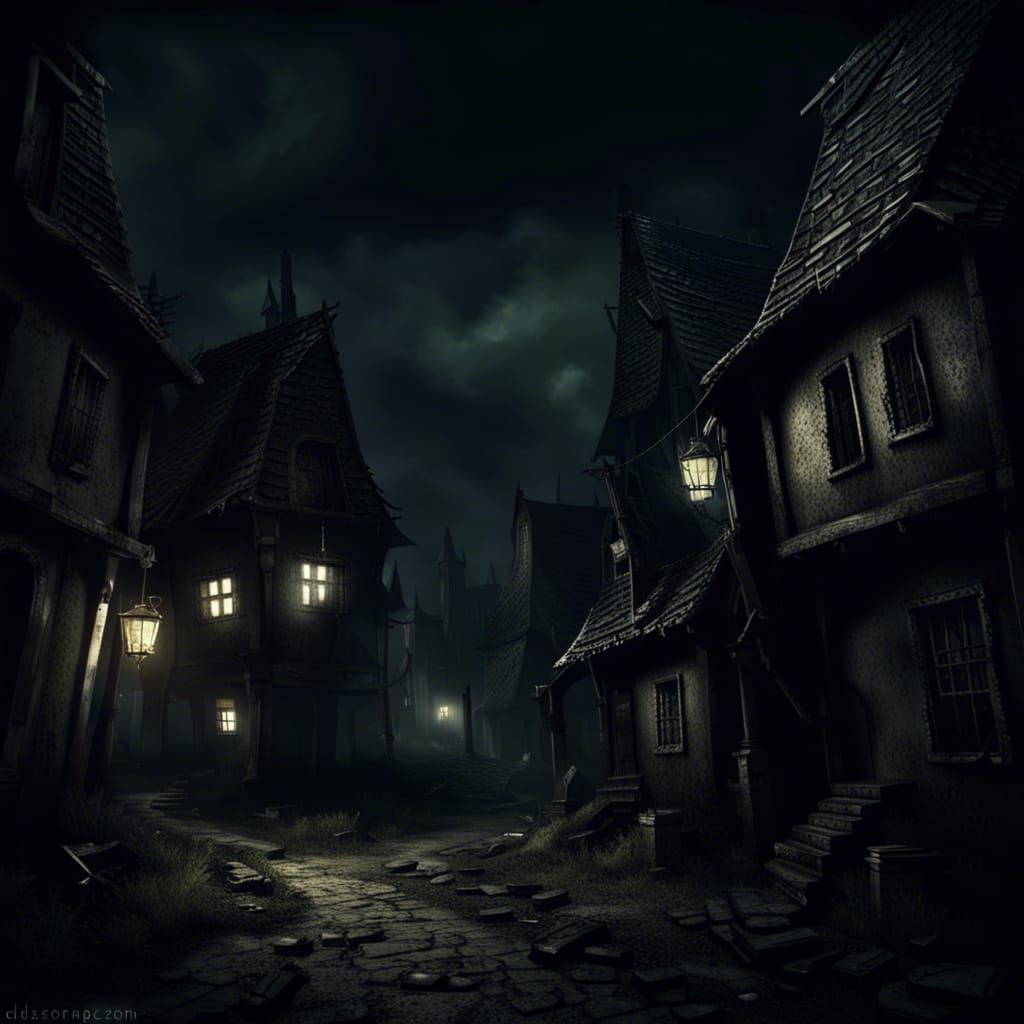 creepy house - AI Generated Artwork - NightCafe Creator