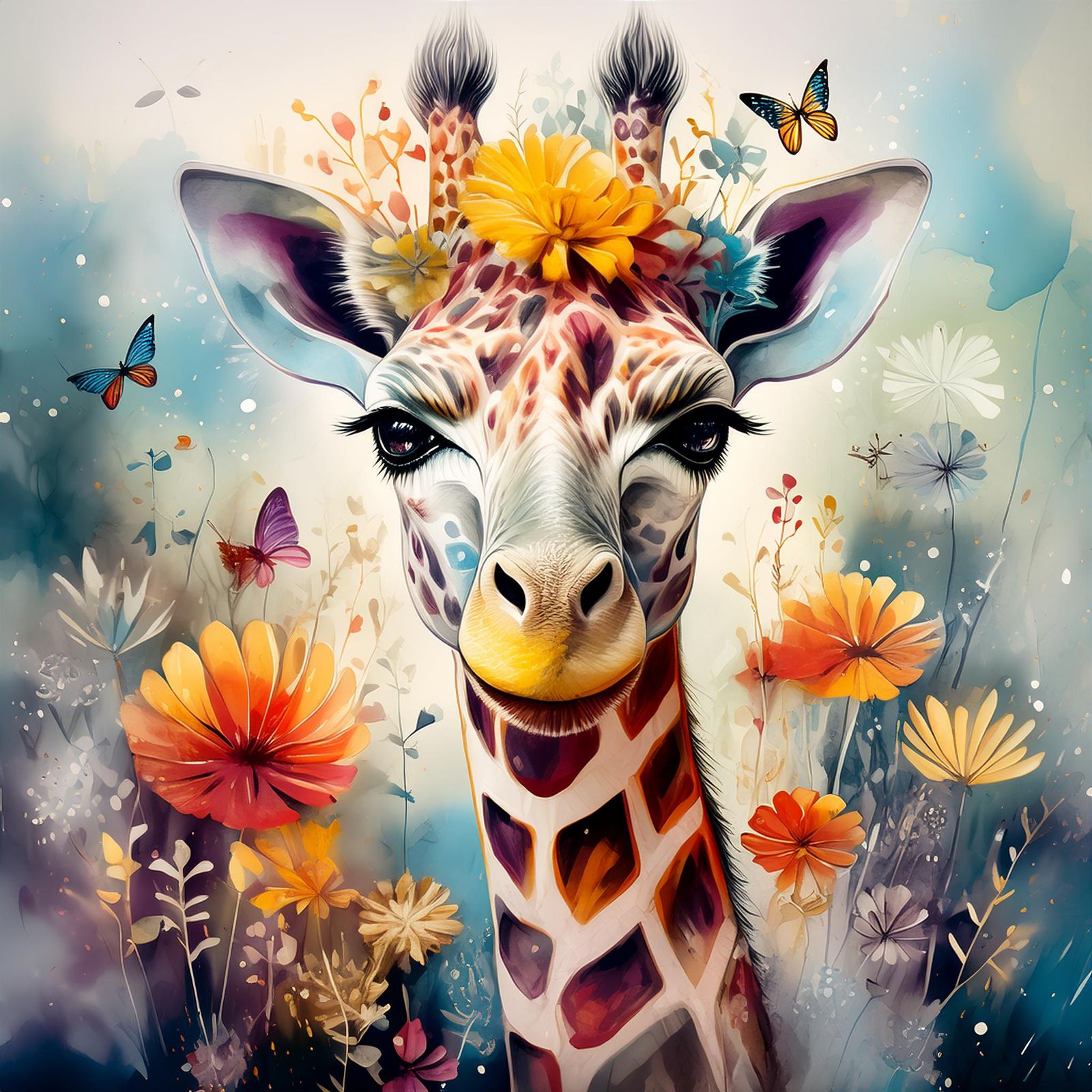 Giraffe flower firefly3
