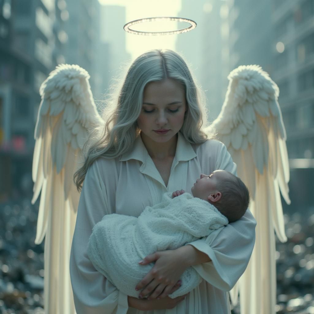 Very interesting 2011 highschool DxD anime photorealistic portrait creation I just made of angel transformed grayfia Luc...