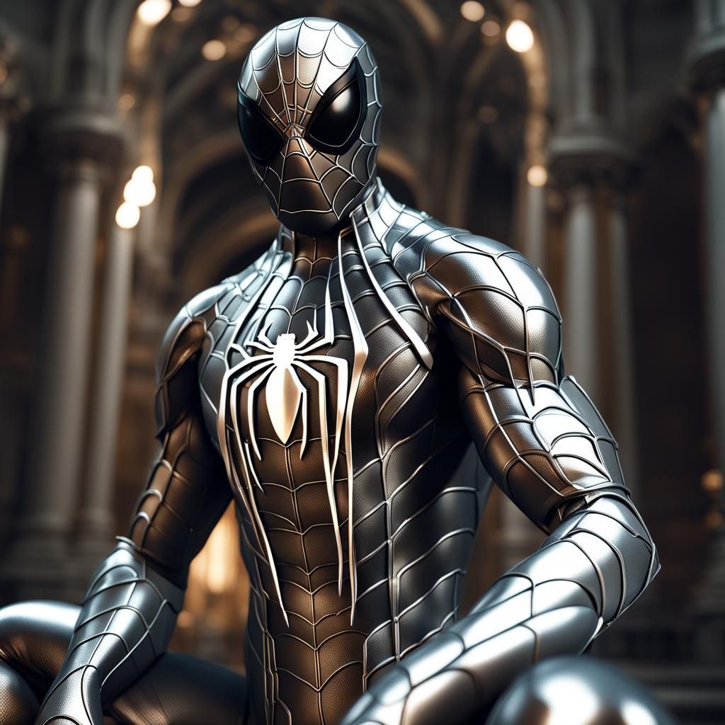 Metal Spider-Man - AI Generated Artwork - NightCafe Creator