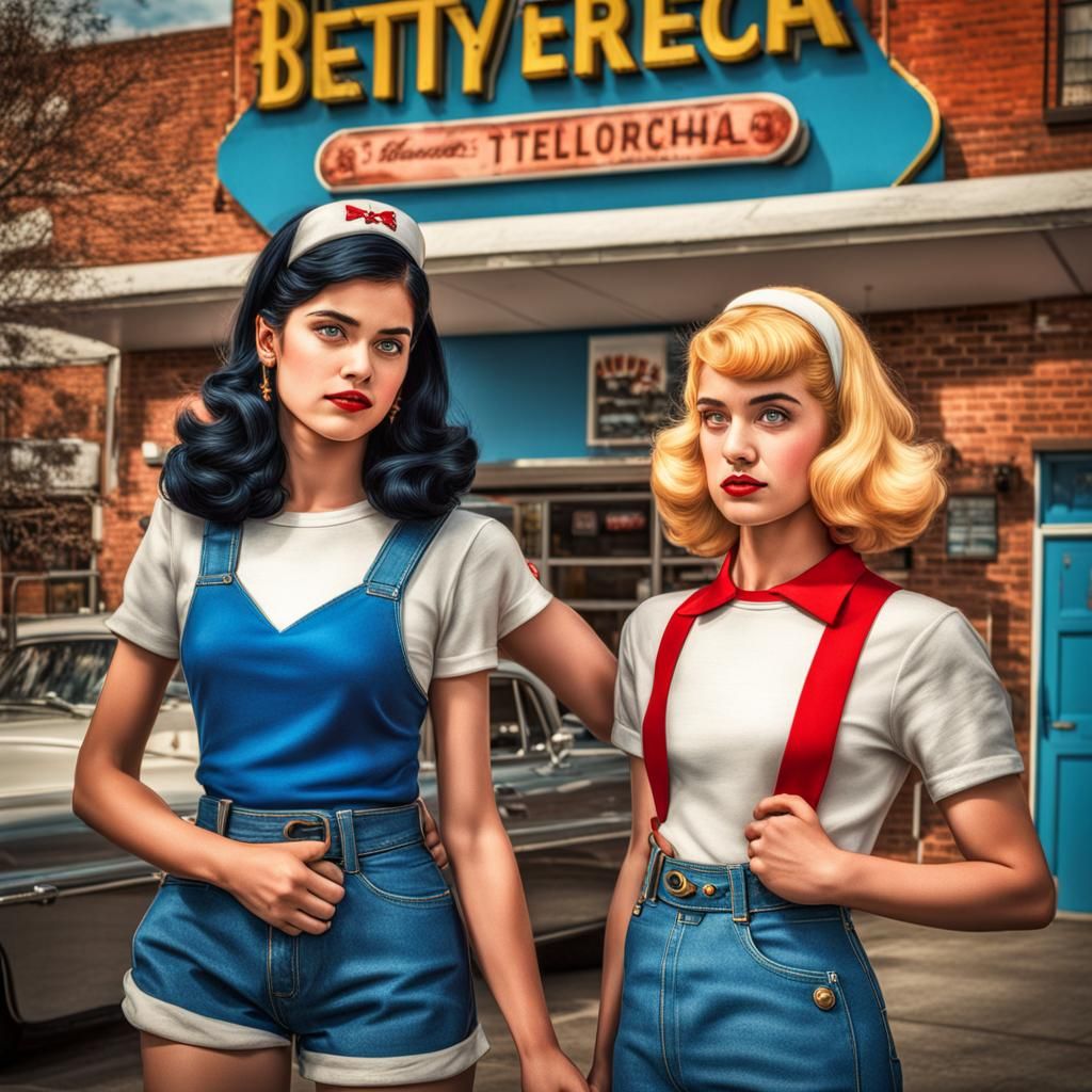 Gorgeous Betty and Veronica from Archie comics, live action, Nikon lens ...