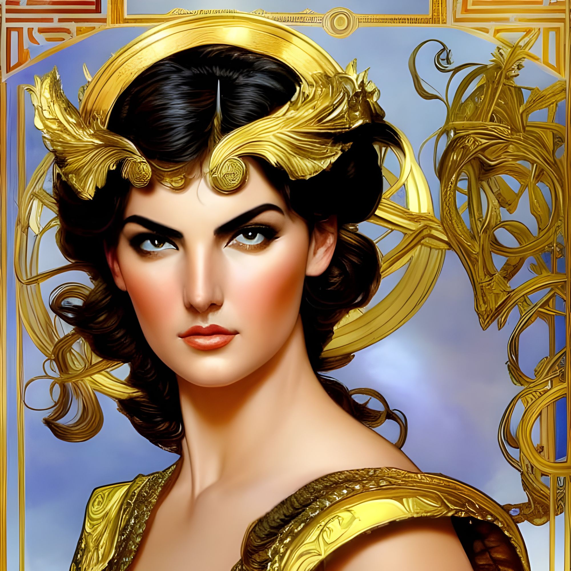 Greek goddess, camilla belle lookalike. : r/nightcafe
