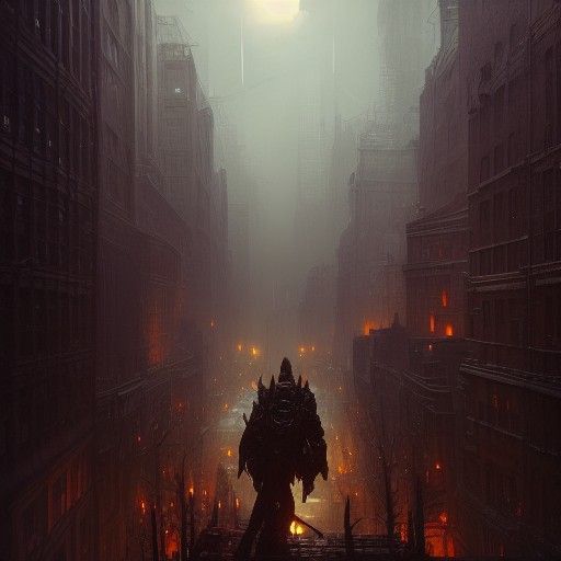 night in the dying city