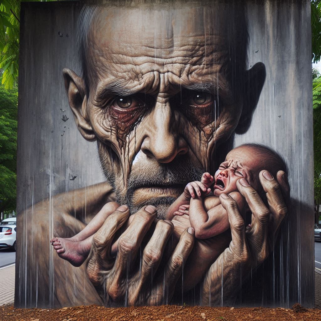 Sorrow inspired by Dan Witz art