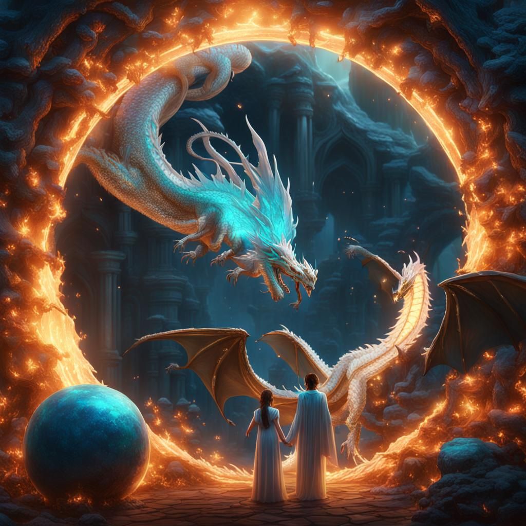 The opalescent dragon. Rescuing the Girl in the slowing whit...