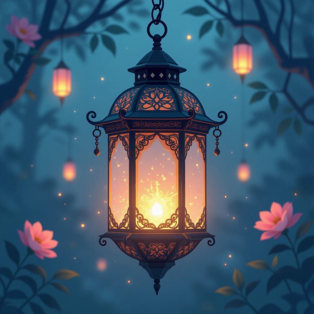 Magical lantern  by @Auriana