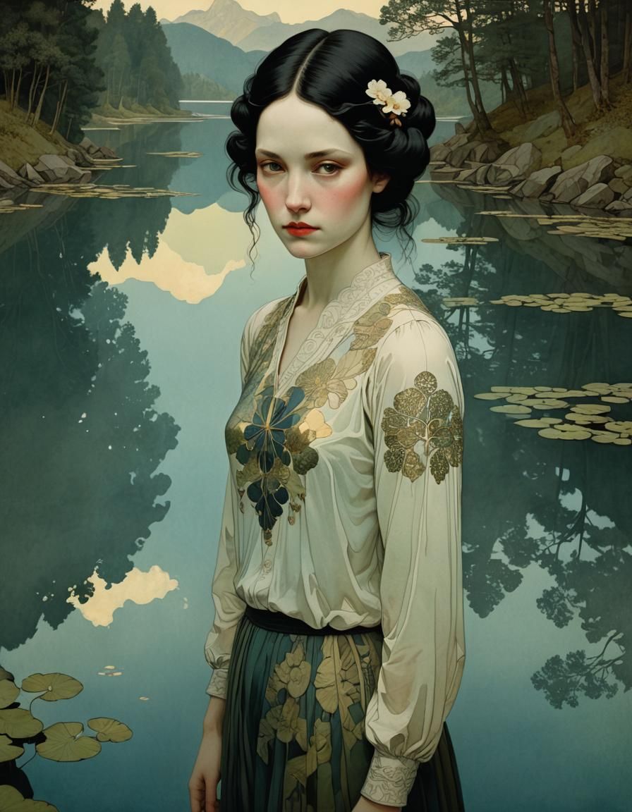 Anna by the lake  by @Hoshi