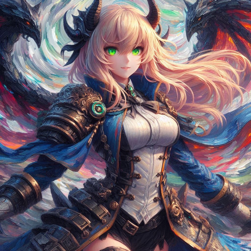 Demonic soldier anime girl. avatar