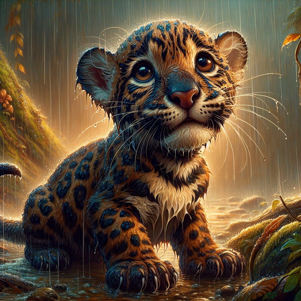 Baby jaguar   by @Alex