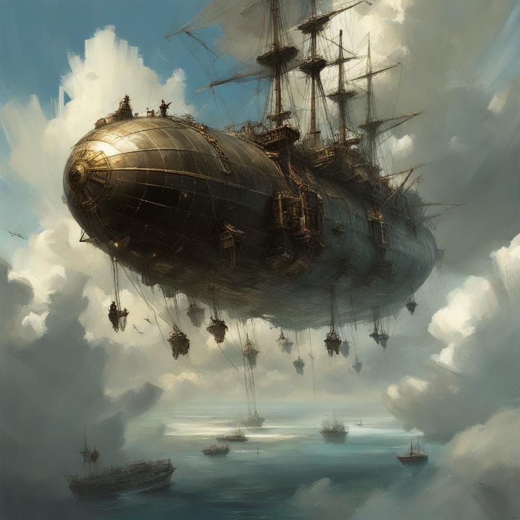 Pirate Airship  by @Chief_Runs-with-scissors