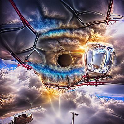 Tesseract cataract in the sky #film HDR Behance HD