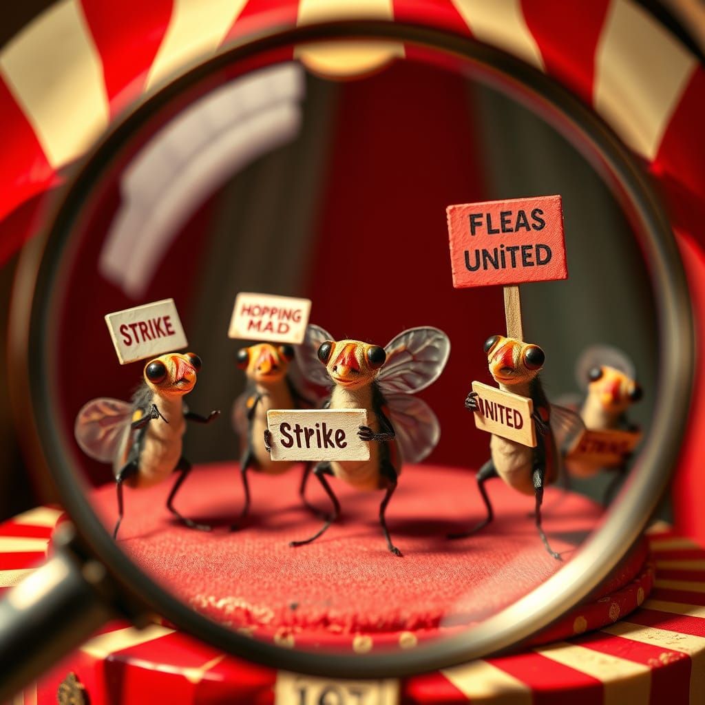 Flea Circus Strike  by @Yanciepants
