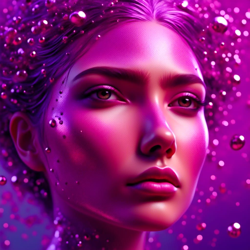 <lora:For Love 2:1.0> <lora:Liquid Ink:1.0> cool woman, clos...