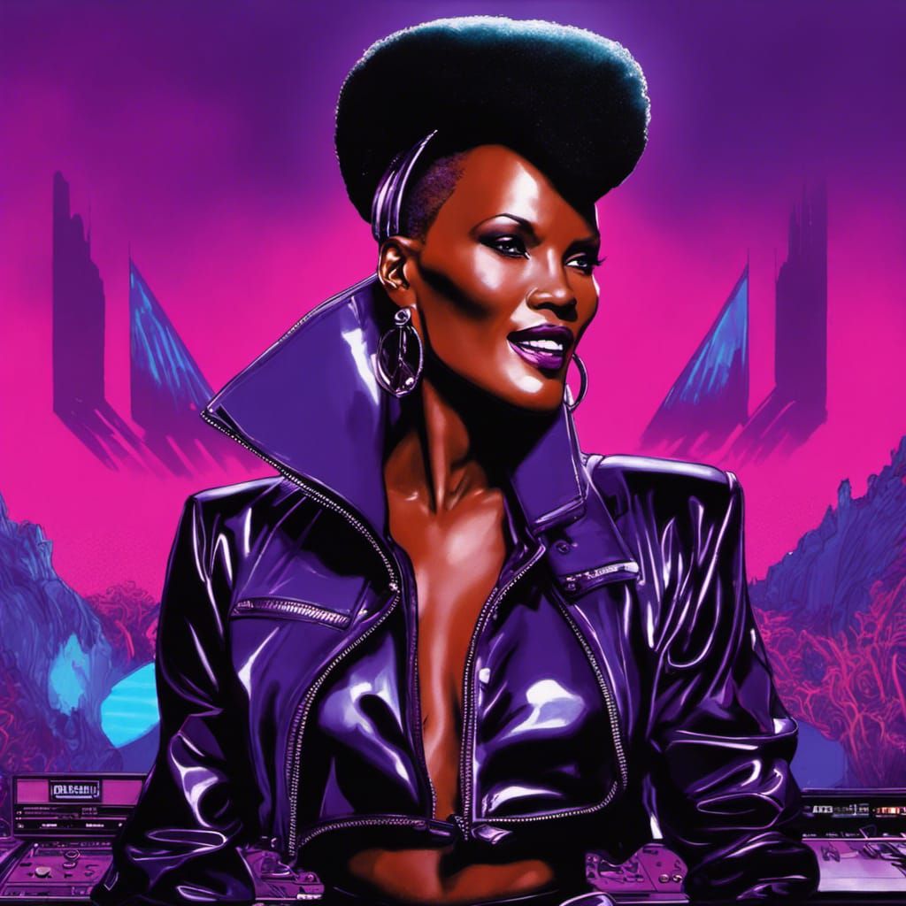 1980s Grace Jones🎙️💜