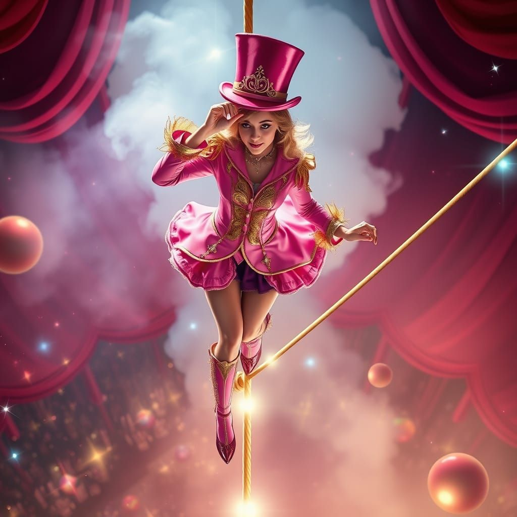 Walking the high life - Mystical Circus Ringleader Soars Abo...