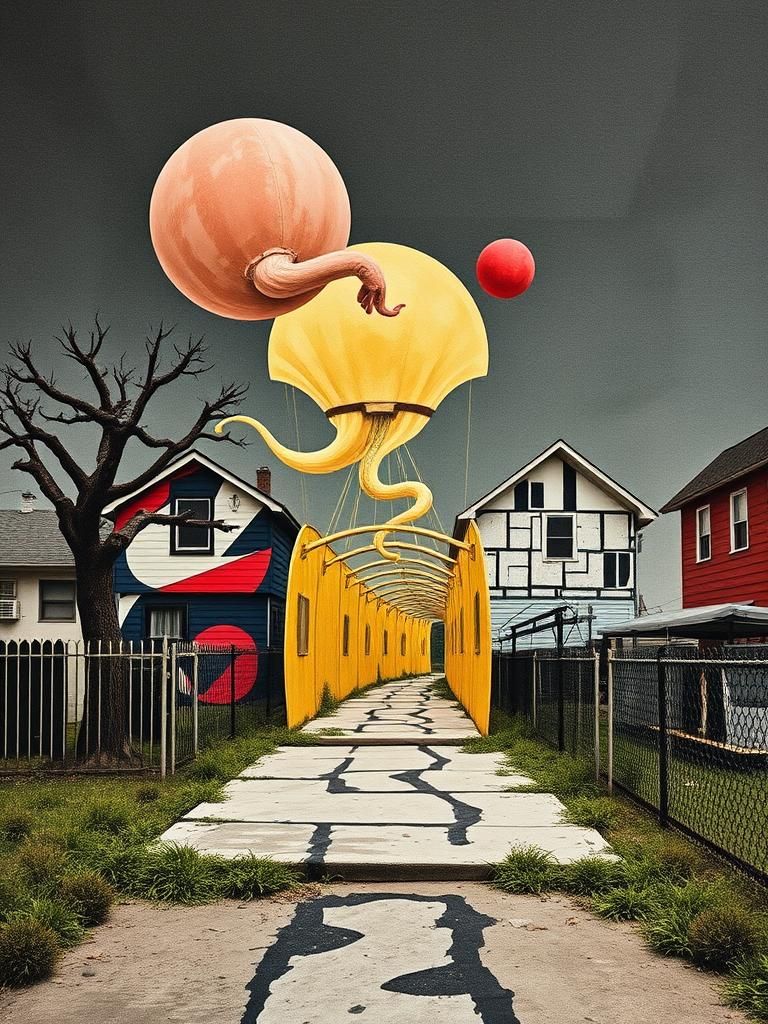 Pataphysical Graffiti Art Inspired by Duchamp and Klee